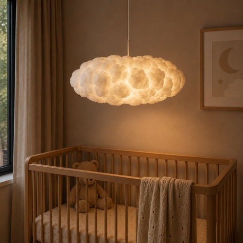 Cloud Pendel Lampe - Skulpturelt Design med Justerbar Højde 10