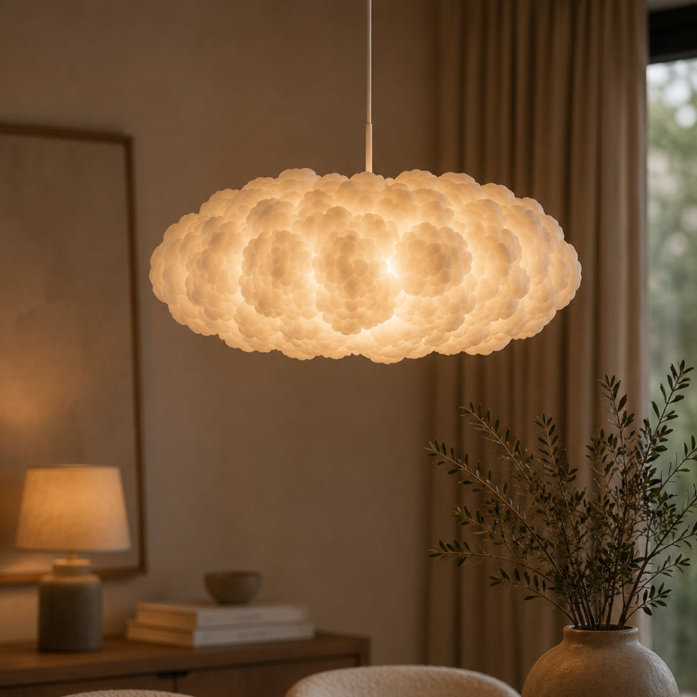 Cloud Pendel Lampe - Skulpturelt Design med Justerbar Højde 12
