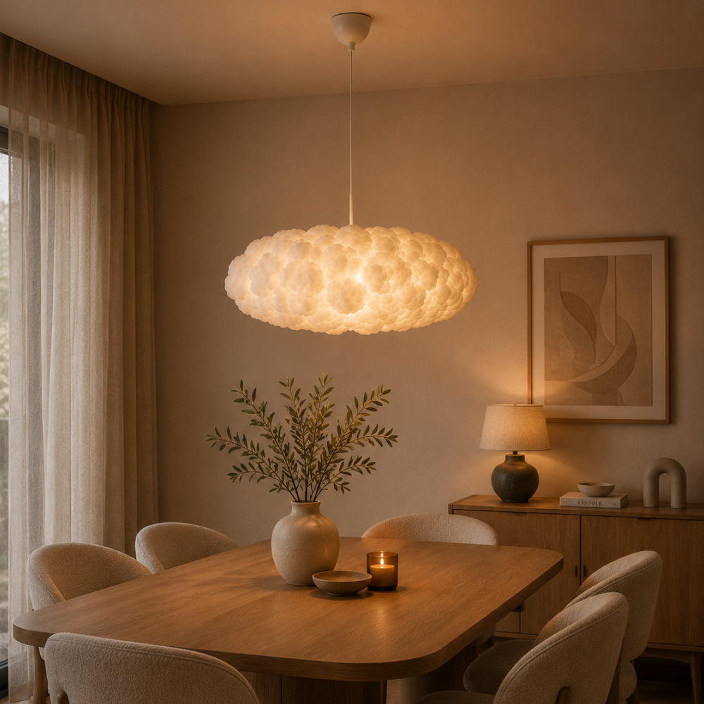Cloud Pendel Lampe - Skulpturelt Design med Justerbar Højde 13