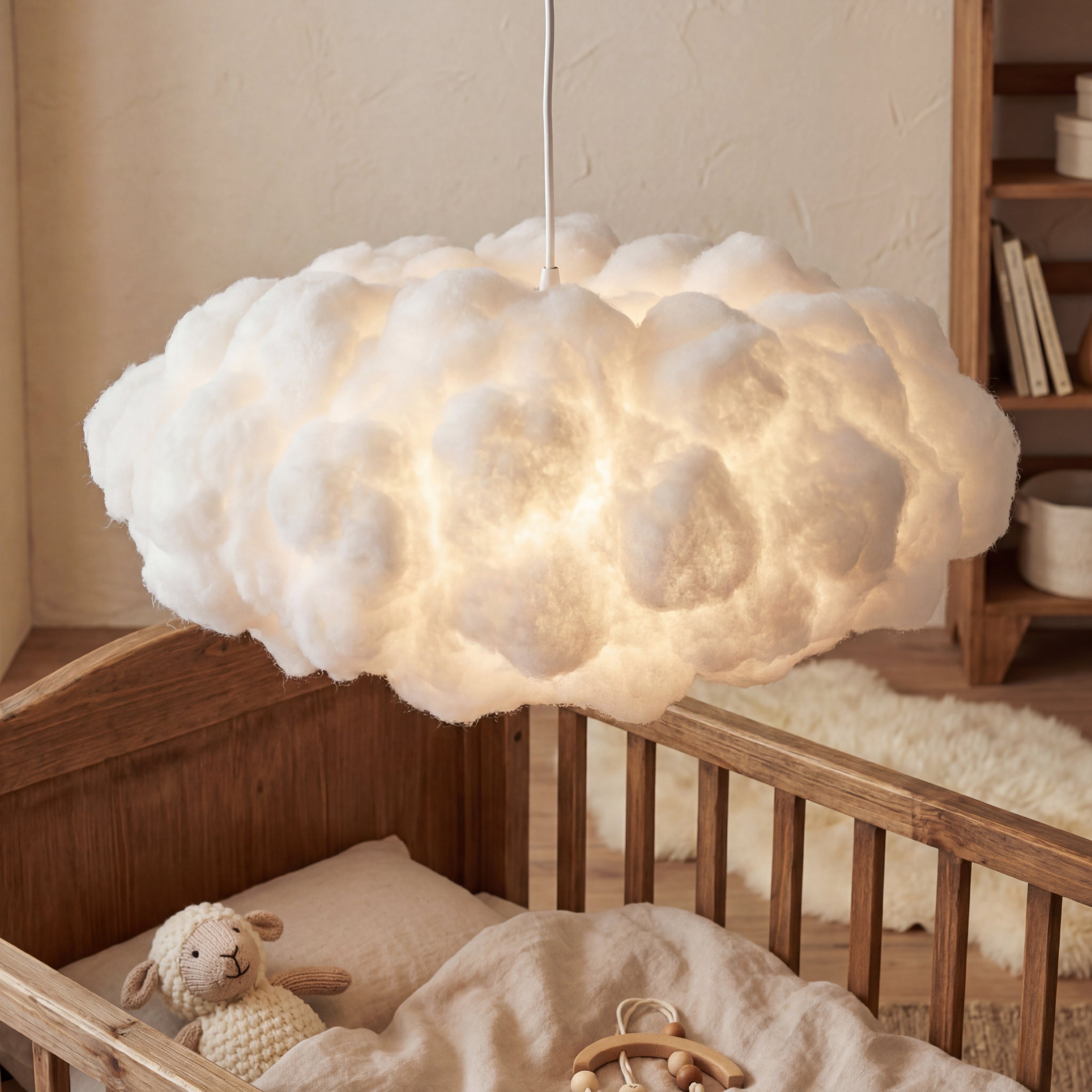 Cloud Pendel Lampe - Skulpturelt Design med Justerbar Højde 3
