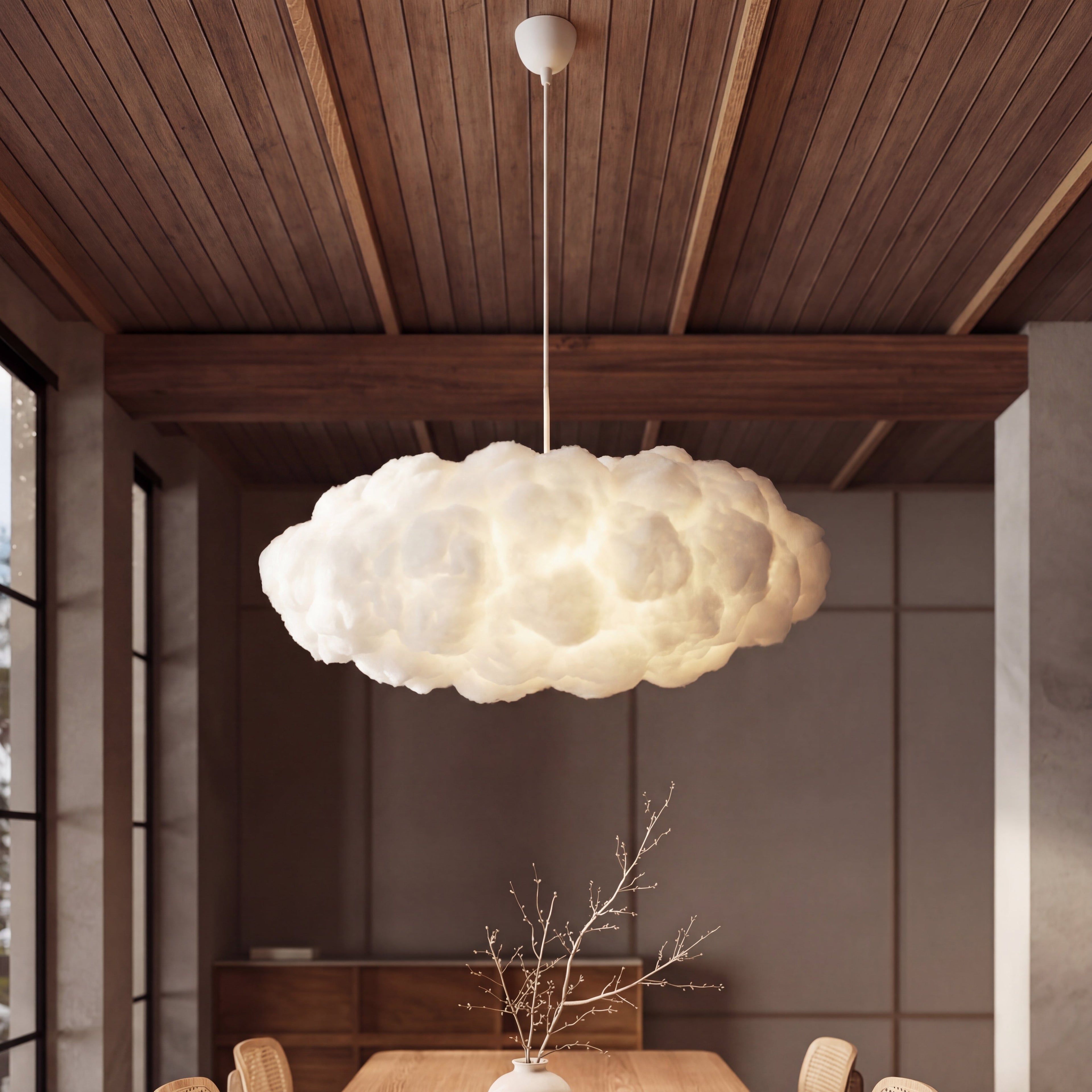 Cloud Pendel Lampe - Skulpturelt Design med Justerbar Højde 4
