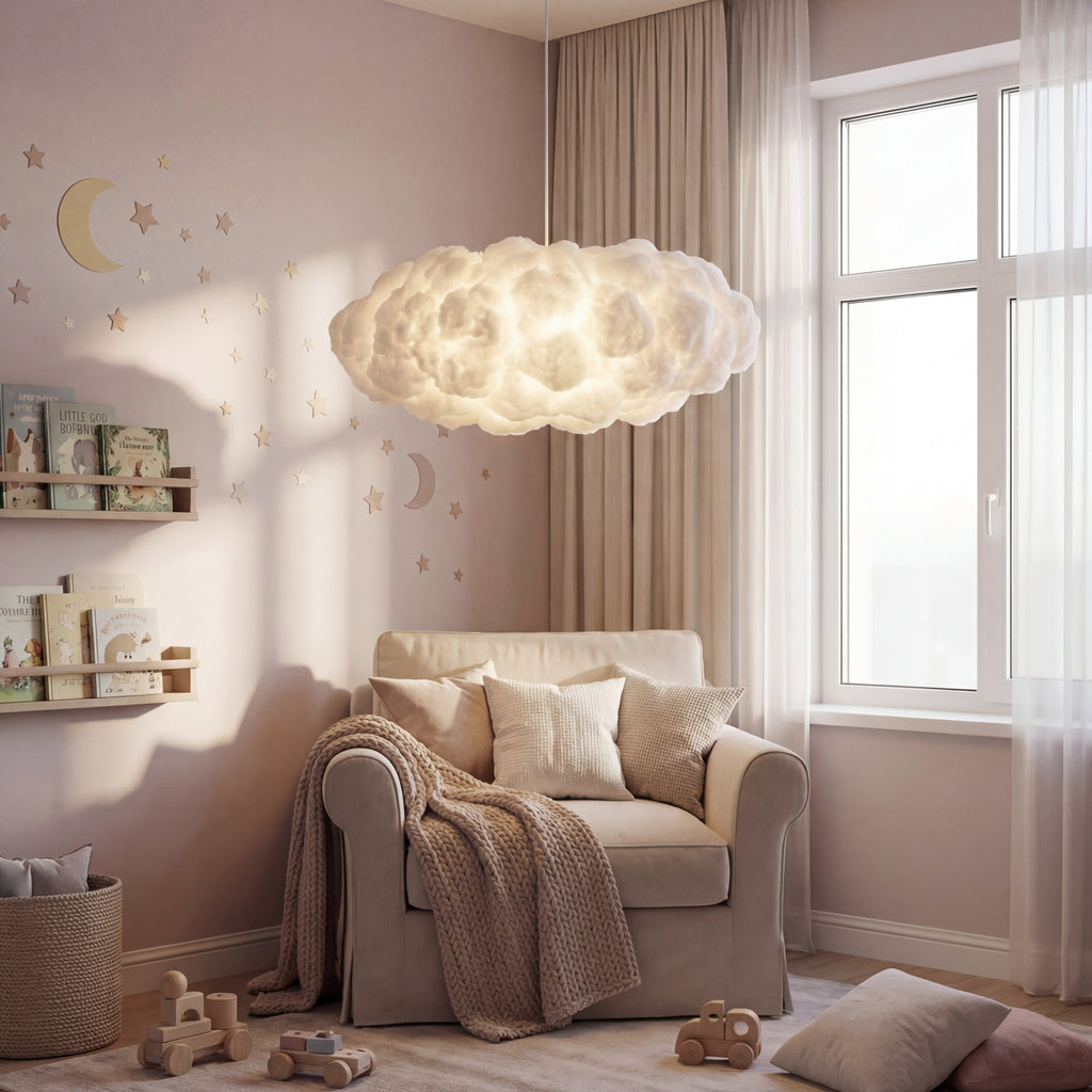 Cloud Pendel Lampe - Skulpturelt Design med Justerbar Højde 5
