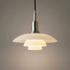 Dansk Design Pendel Lampe - Justerbar Belysning i Glas og Metal 0