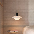 Dansk Design Pendel Lampe - Justerbar Belysning i Glas og Metal 1