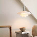Dansk Design Pendel Lampe - Justerbar Belysning i Glas og Metal 2