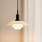 Dansk Design Pendel Lampe - Justerbar Belysning i Glas og Metal 3