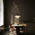 Dansk Design Pendel Lampe - Justerbar Belysning i Glas og Metal 6