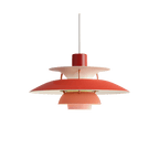 Designer Pendel Lampe i Metal - Flerlags Skærm med Blændfri Belysning 10
