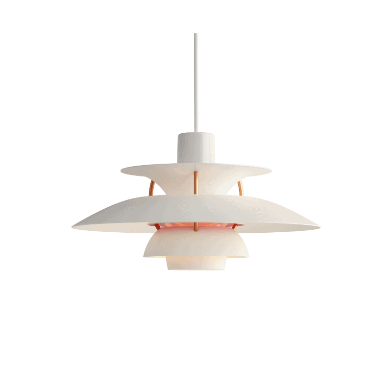Designer Pendel Lampe i Metal - Flerlags Skærm med Blændfri Belysning 12