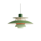 Designer Pendel Lampe i Metal - Flerlags Skærm med Blændfri Belysning 13