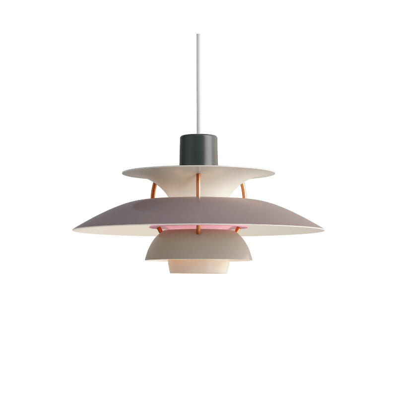 Designer Pendel Lampe i Metal - Flerlags Skærm med Blændfri Belysning 14