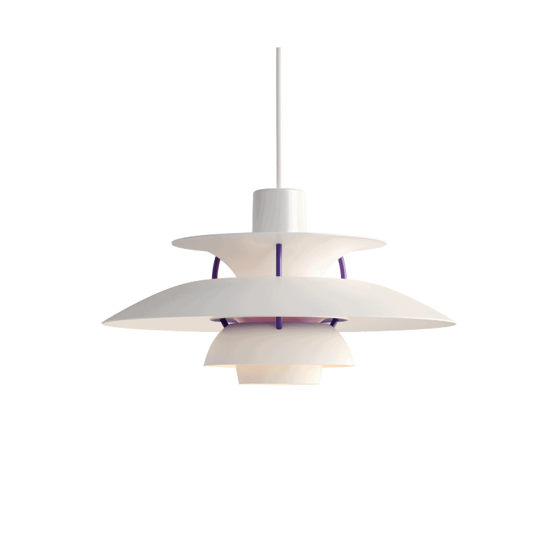 Designer Pendel Lampe i Metal - Flerlags Skærm med Blændfri Belysning 16