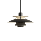 Designer Pendel Lampe i Metal - Flerlags Skærm med Blændfri Belysning 5
