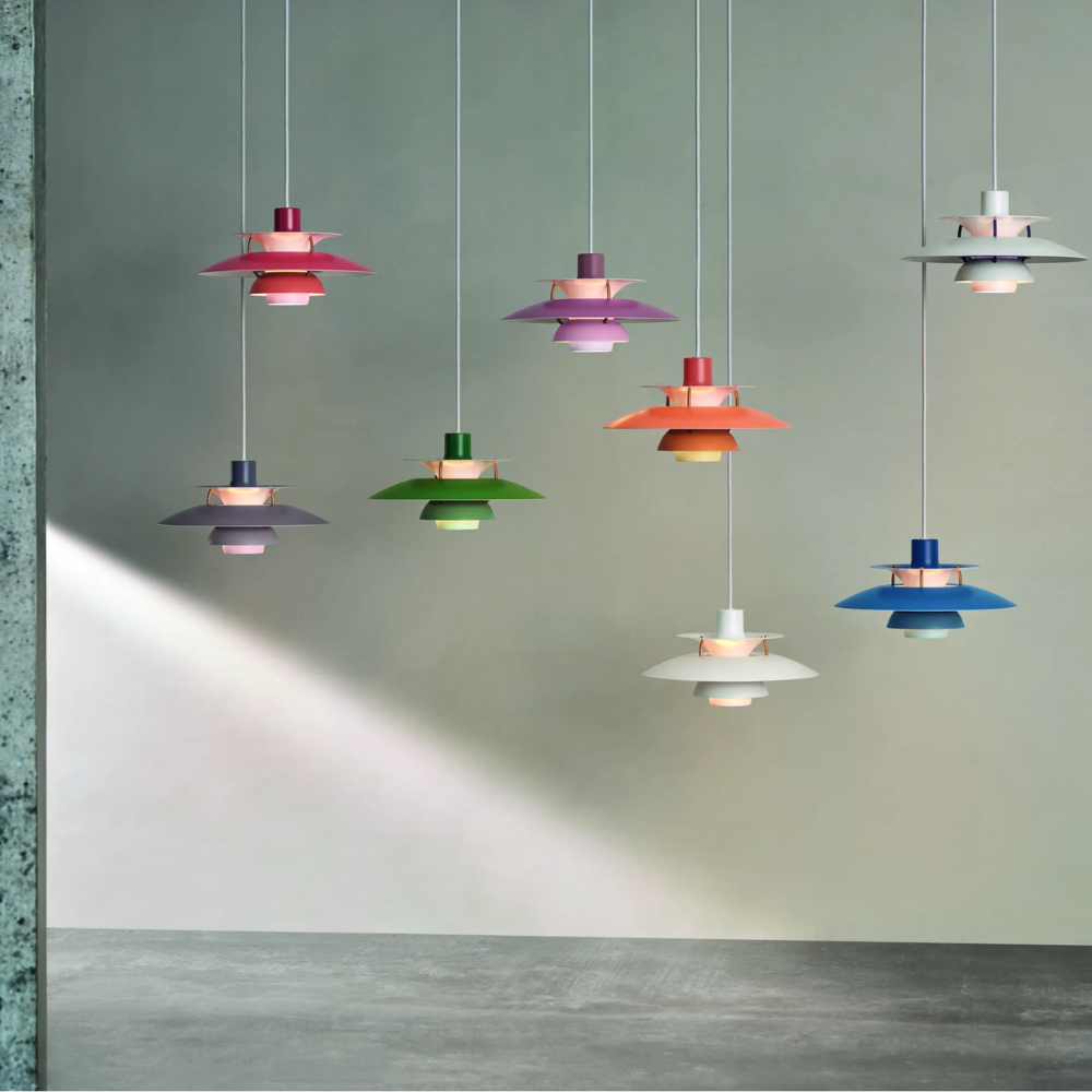 Designer Pendel Lampe i Metal - Flerlags Skærm med Blændfri Belysning 6
