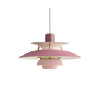 Designer Pendel Lampe i Metal - Flerlags Skærm med Blændfri Belysning 9
