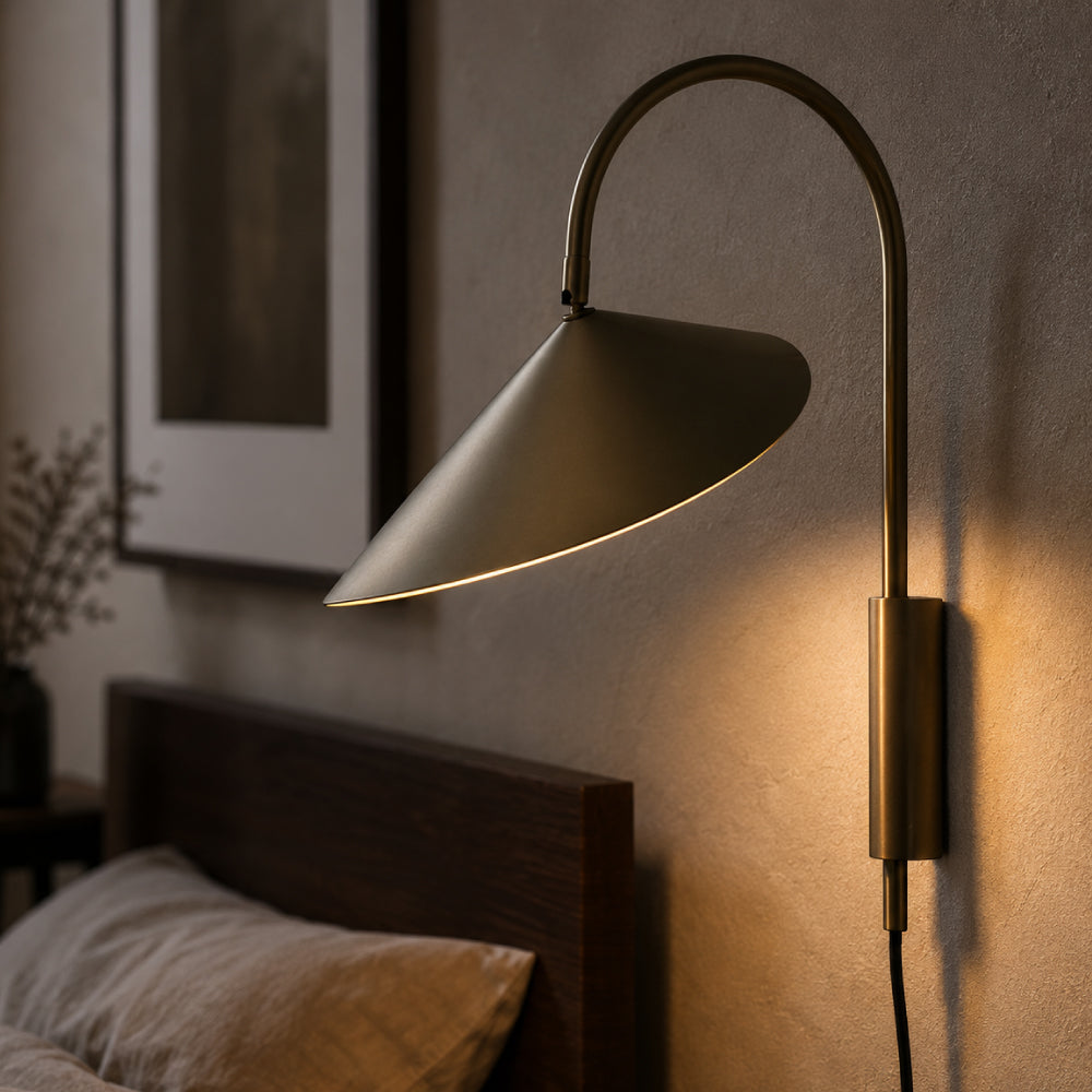 Drejelig Væglampe i Stål - Justerbar Minimalistisk Design 15