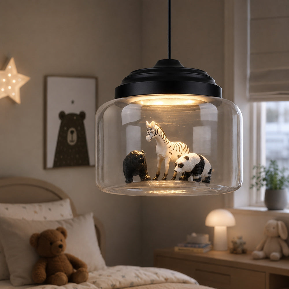 Dyre Pendel Lampe til Børneværelset - Blødt Lys med Unikke Dyrefigurer 2