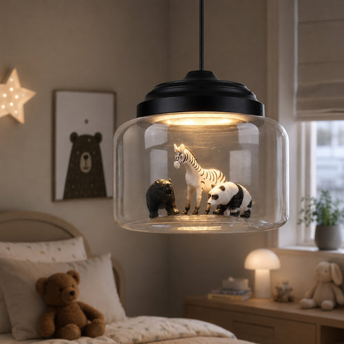 Dyre Pendel Lampe til Børneværelset - Blødt Lys med Unikke Dyrefigurer 2