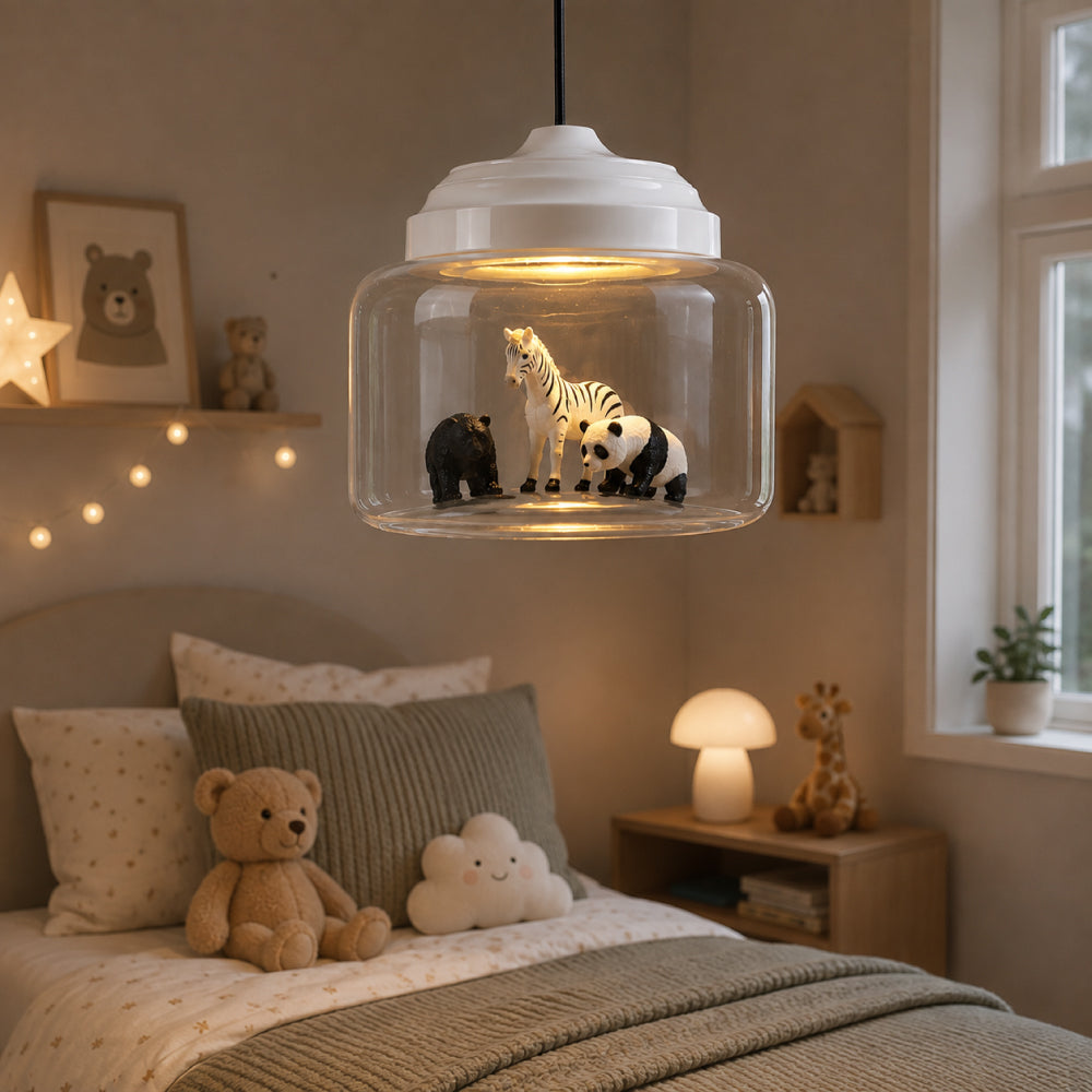 Dyre Pendel Lampe til Børneværelset - Blødt Lys med Unikke Dyrefigurer 3