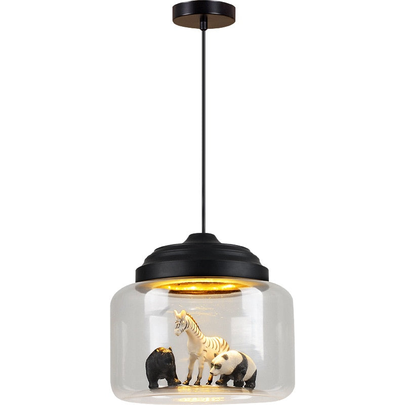 Dyre Pendel Lampe til Børneværelset - Blødt Lys med Unikke Dyrefigurer 6