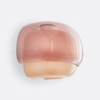 Farverig Glas Væglampe - Tonet Glas med Opalglaskærm 15