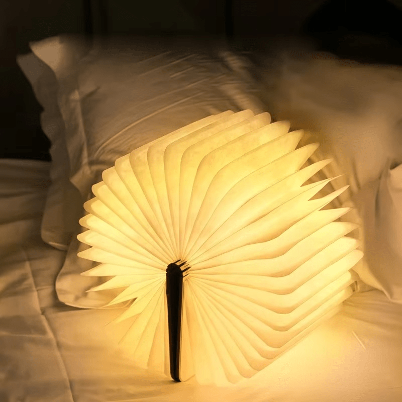 Foldbar Bordlampe i Bogdesign med Genopladeligt Batteri 5