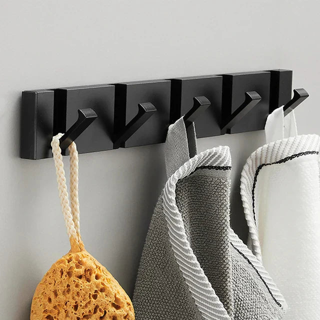 Foldbar Vægkrog i Rustfrit Stål – Minimalistisk Design til Pladsbesparende Opbevaring 10