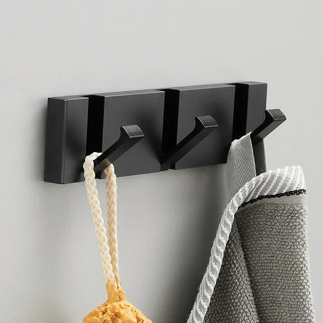 Foldbar Vægkrog i Rustfrit Stål – Minimalistisk Design til Pladsbesparende Opbevaring 13