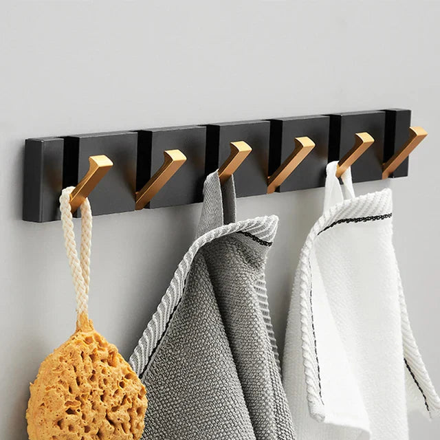 Foldbar Vægkrog i Rustfrit Stål – Minimalistisk Design til Pladsbesparende Opbevaring 9