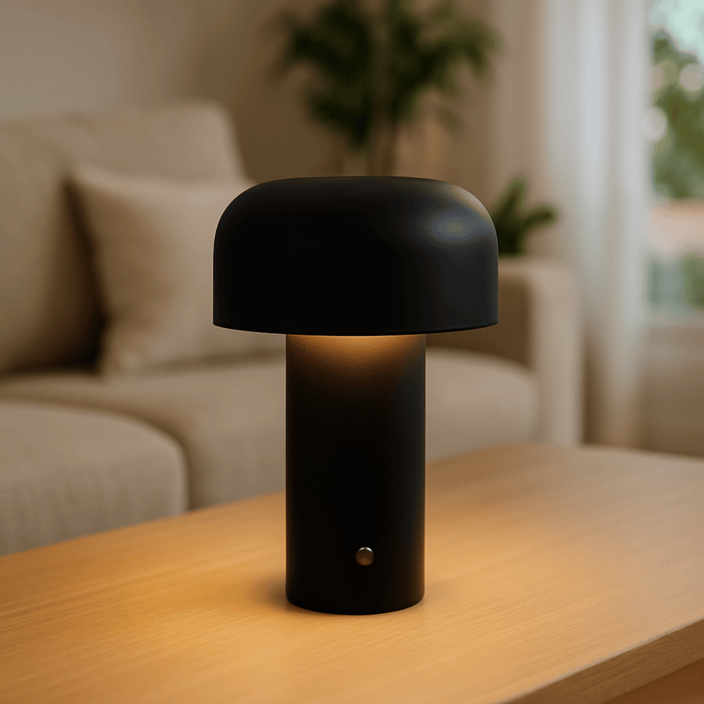 Genopladelig Bordlampe Uden Ledning – Trefarvet Lys og Touch-Dæmpning 7