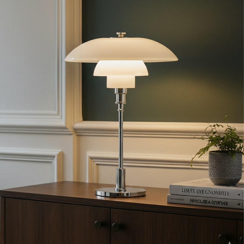 Glas Bordlampe - Dæmpbar Scandinavisk Design 0
