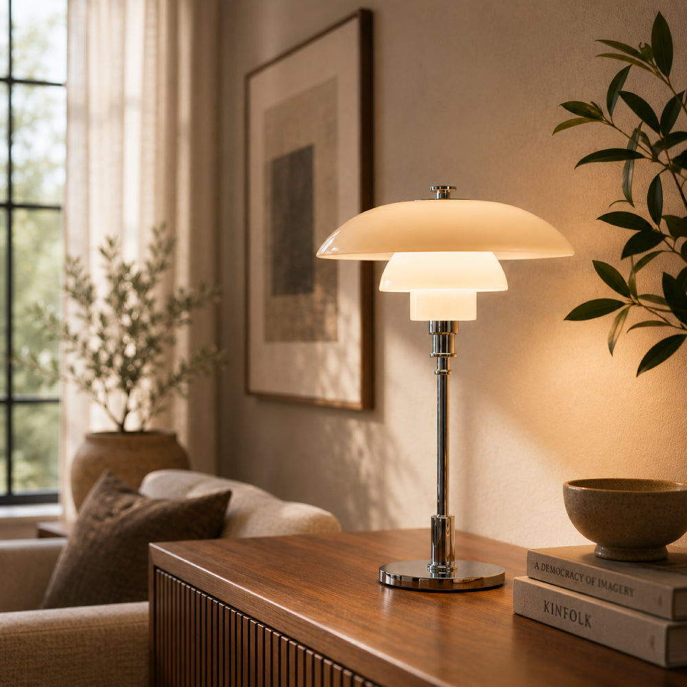 Glas Bordlampe - Dæmpbar Scandinavisk Design 10