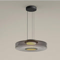 Glas Pendel Lampe - Lagdelt Glasdesign i Tonet Glas med Justerbar Højde 11