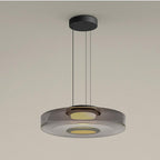 Glas Pendel Lampe - Lagdelt Glasdesign i Tonet Glas med Justerbar Højde 11