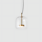 Glas Pendel Lampe til Spisebord - Elegant Design i Tonet Glas 10