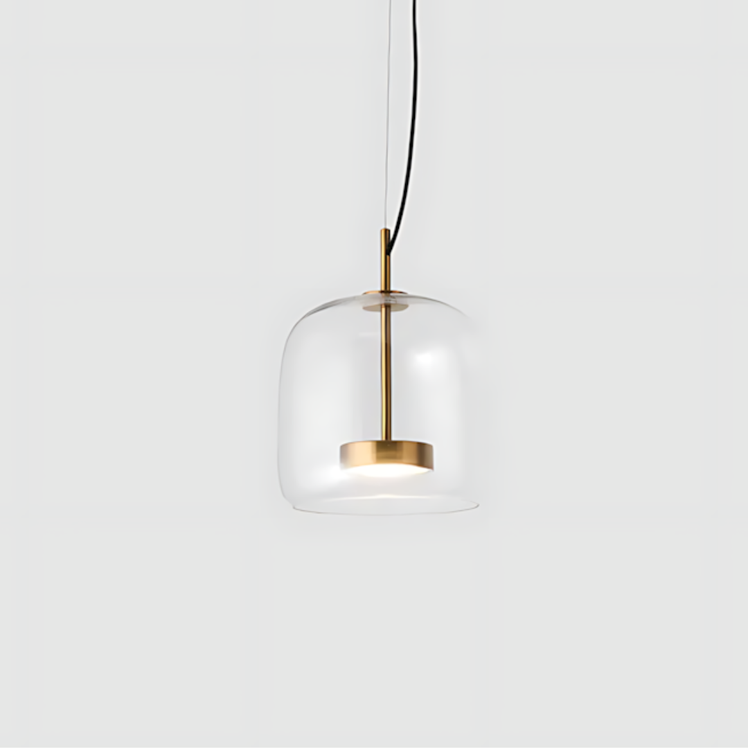 Glas Pendel Lampe til Spisebord - Elegant Design i Tonet Glas 10
