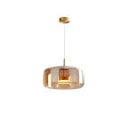 Glas Pendel Lampe til Spisebord - Elegant Design i Tonet Glas 11