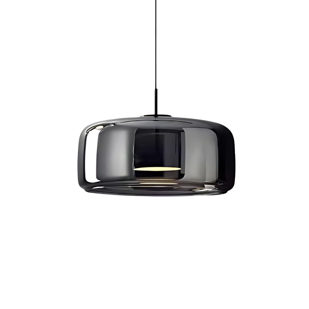 Glas Pendel Lampe til Spisebord – Elegant Design i Tonet Glas 13