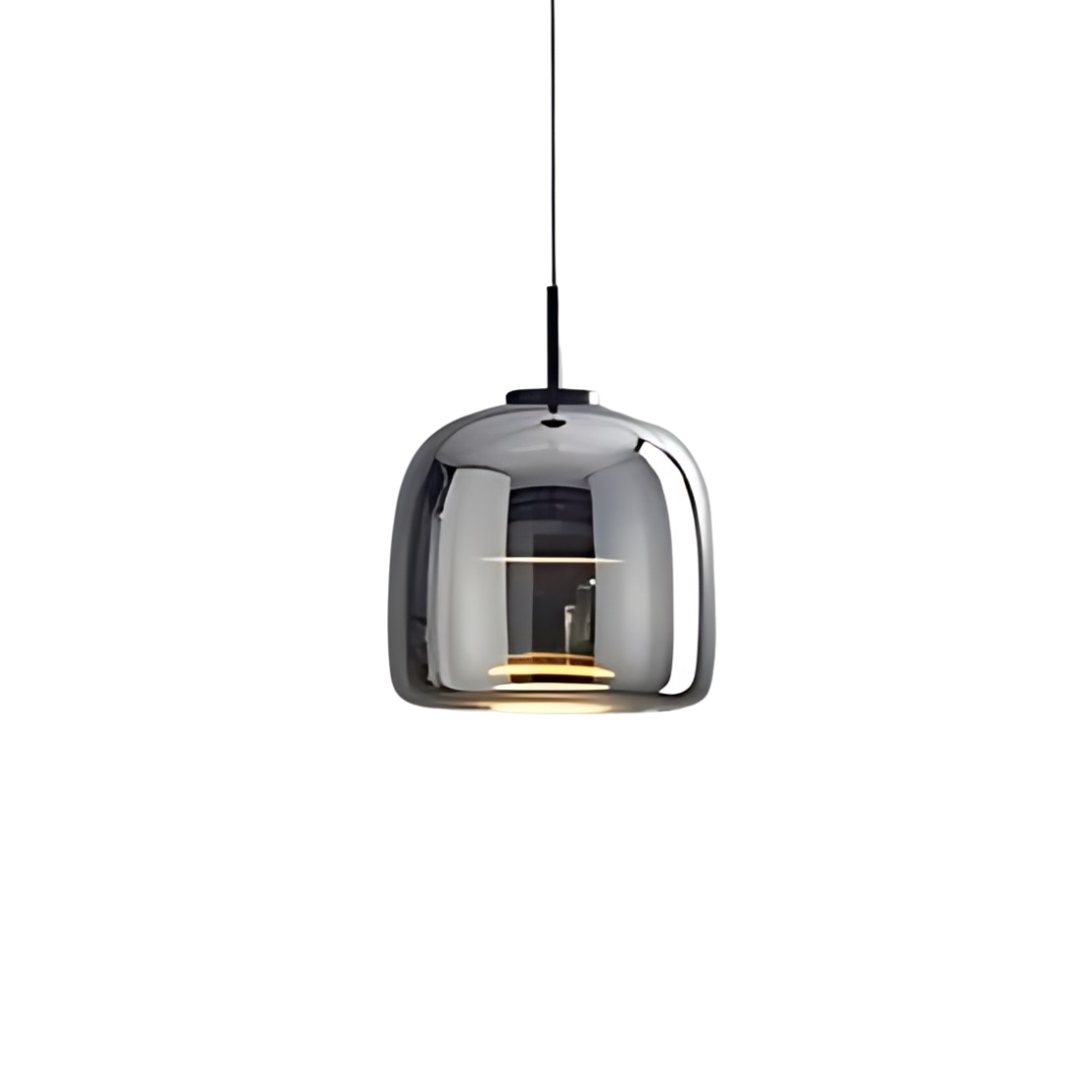 Glas Pendel Lampe til Spisebord – Elegant Design i Tonet Glas 15