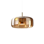 Glas Pendel Lampe til Spisebord - Elegant Design i Tonet Glas 3
