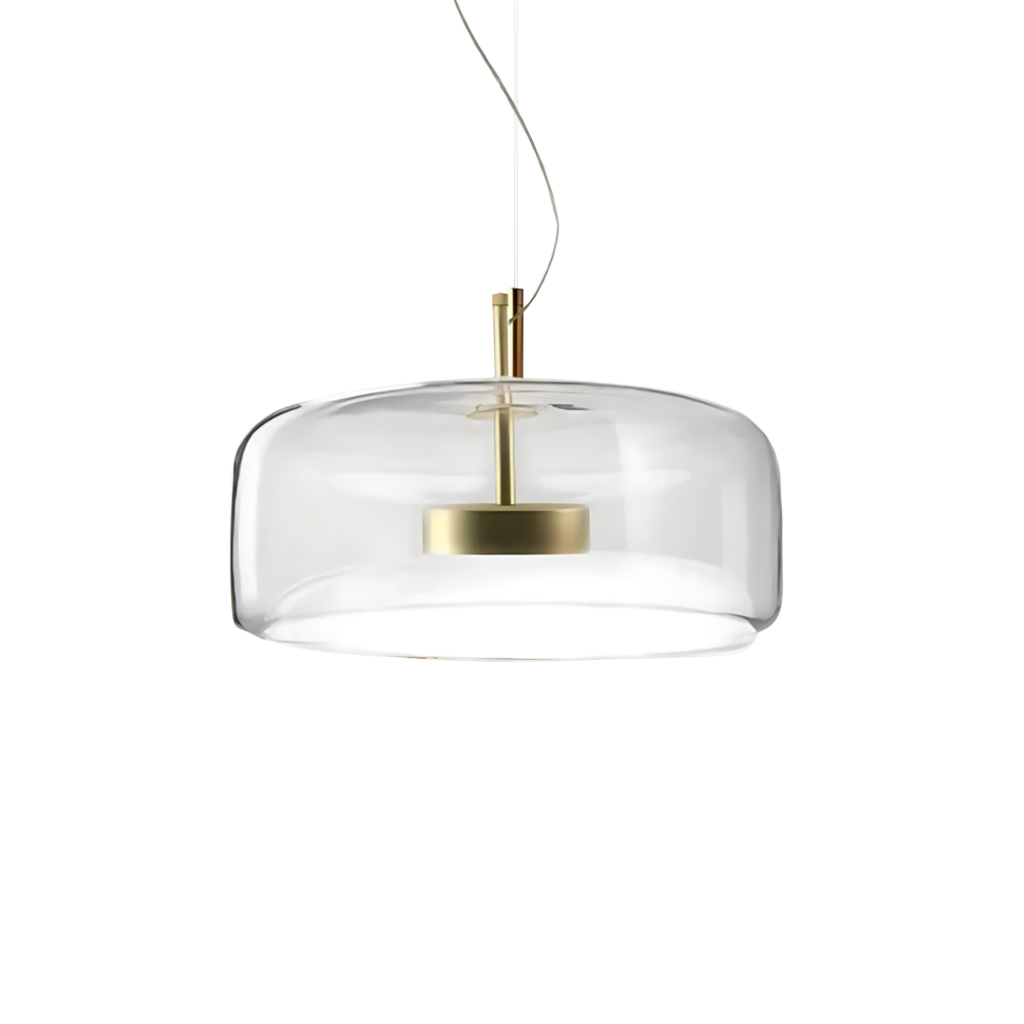 Glas Pendel Lampe til Spisebord - Elegant Design i Tonet Glas 7
