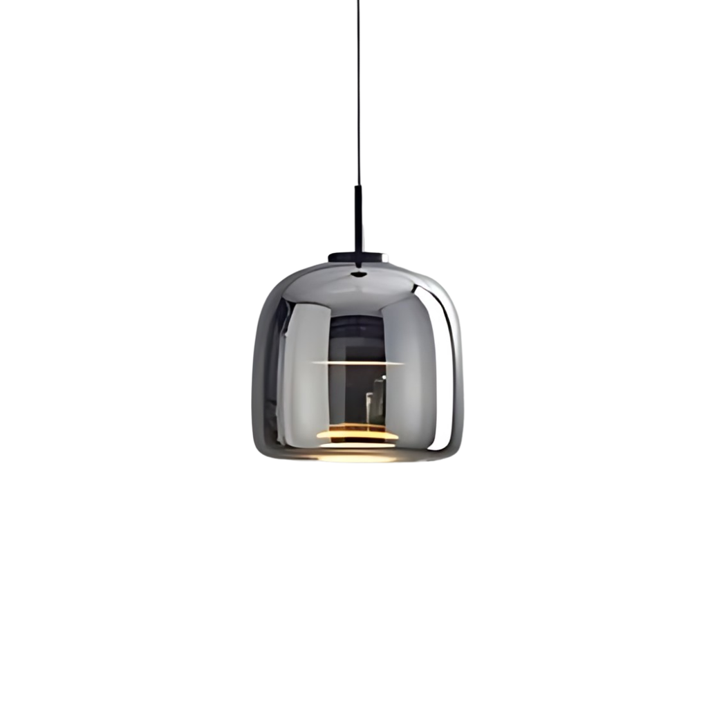 Glas Pendel Lampe til Spisebord - Elegant Design i Tonet Glas 9
