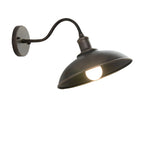 Industriel Udendørs Væglampe i Jern – Skålformet Design med LED Lys 6
