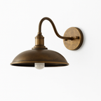 Industriel Udendørs Væglampe i Jern – Skålformet Design med LED Lys 9