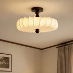 Japandi Loftlampe - Plisseret Skærm i Lag med Blød Glød 15