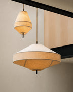 Japandi Loftslampe i Linnedstof - Organisk Design 1
