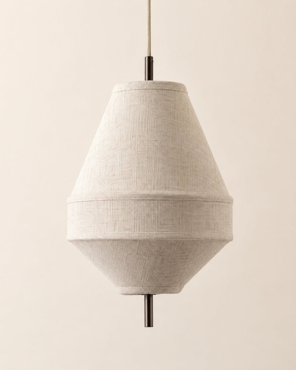 Japandi Loftslampe i Linnedstof - Organisk Design 10