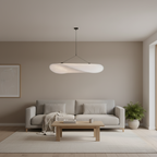 Japandi Pendel Lampe - Flydende Silkeform med Blød Glød 3

