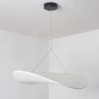 Japandi Pendel Lampe - Flydende Silkeform med Blød Glød 7
