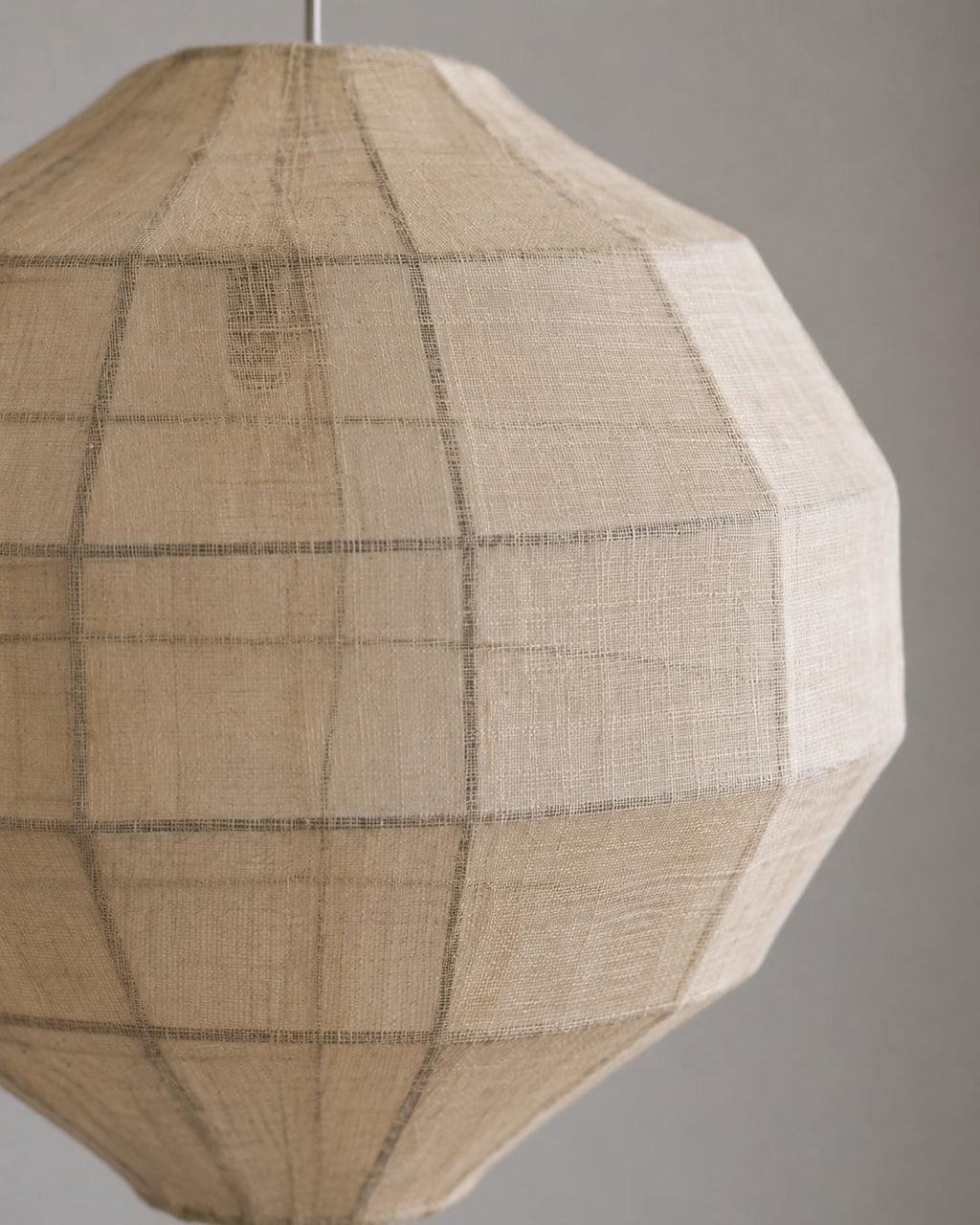 Japandi Pendel Lampe i Naturlig Plantefiber - Vævet Design med Justerbar Ledning 3
